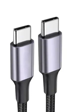 Prix Choc Coverzs 100W USB-C braided câble de chargement - 0,5m (noir)