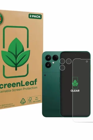2 Pièces ScreenLeaf Clear Protection d'écran durable pour Fairphone 6 (Avant+Caméra) Achat Immédiat