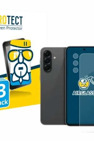 Soldes 3 Pièces BROTECT AirGlass Protection d'écran en verre pour Samsung Galaxy A56 5G (Avant+Caméra)