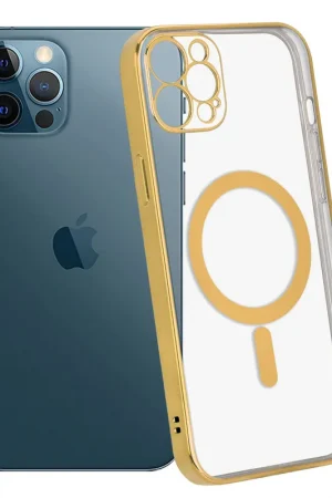 ShieldCase Coque iPhone 11 Pro revêtement métallique Magsafe transparent (or) Petit Prix