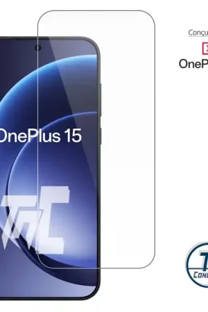 OnePlus 15 - Verre trempé Standard Premium - Protection écran (Transparent) - TM-Concept® Paiement Sécurisé