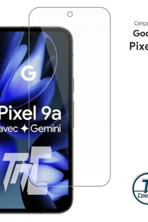 Google Pixel 9a - Verre trempé Standard Premium - Protection écran (Transparent) - TM-Concept® Nouvelle Collection