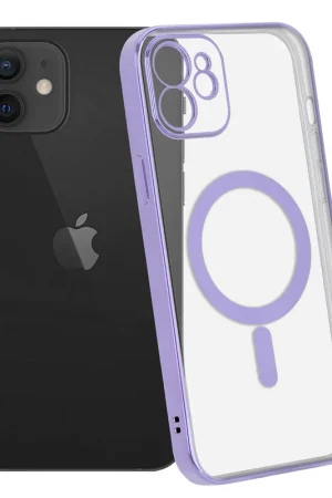 ShieldCase Coque iPhone 12 revêtement métallique Magsafe transparent (violet) Offre Spéciale