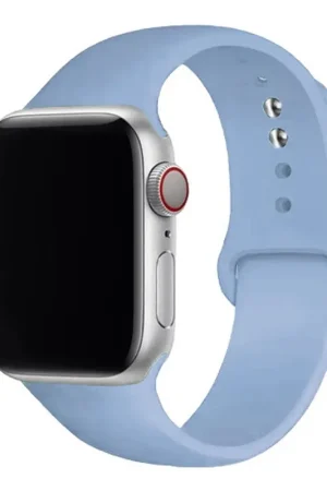 Vente Flash Bracelet en silicone pour Apple Watch 38/40/41 Bleu Pastel