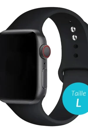 Prix Cassé Bracelet en silicone pour Apple Watch 38/40mm Noir