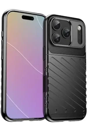 Olixar Black Thunder Tough Case - for iPhone 17 Pro Livraison Express