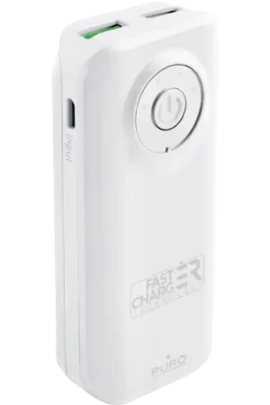 Bon Plan Batterie de secours USB A+A 5200 mAh FastCharge Blanc Puro