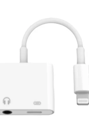 Adaptateur Lightning Jack + Lightning Blanc Commande En Gros