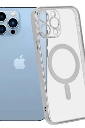 Achetez Aujourd’hui ShieldCase Coque iPhone 13 Pro Max revêtement métallique Magsafe transparent (argent)