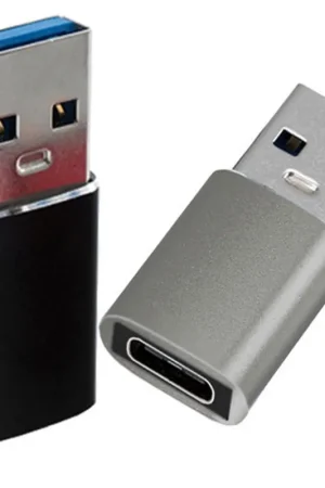 Réduction Adaptateur USB-A mâle vers USB-C femelle noir