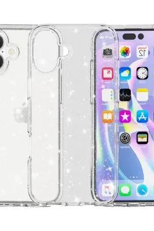 Olixar Clear Glitter Tough Case - For iPhone 17 Meilleure Vente