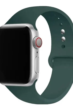 Bracelet en silicone pour Apple Watch Vert Forêt Satisfait Ou Remboursé