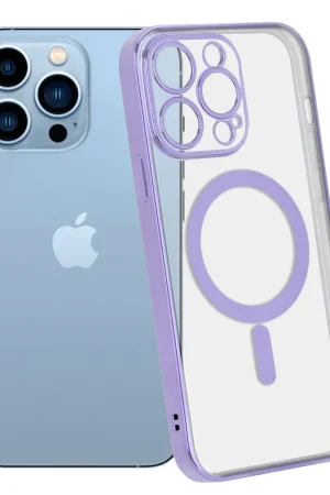 ShieldCase Coque iPhone 13 Pro revêtement métallique Magsafe transparent (violet) Commande En Gros