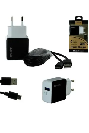 Nouvelle Collection Chargeur USB + cable USB type C 5V/9V/12V . charge rapide -Noir/Blanc