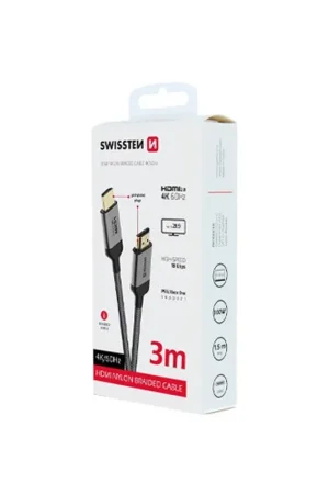 Câble HDMI 4K 3m - Swissten Prix Réduit