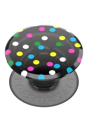 Pop Grip Premium Translucent Black Disco Dots Popsockets Prix Promo