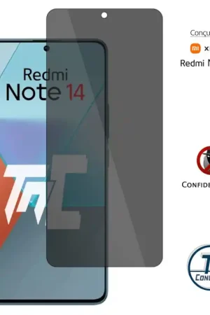 Nouveauté Xiaomi Redmi Note 14 - Verre trempé Anti-Espions - TM-Concept® gamme Privacy