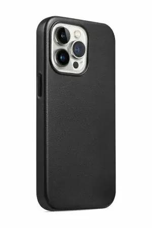 Soldes Olixar MagSafe Eco-Leather Black Case - For iPhone 16 Pro