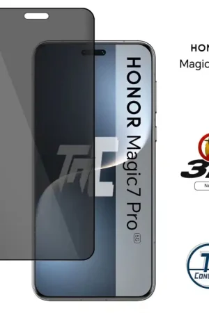 Paiement Sécurisé Honor Magic 7 Pro - Verre trempé 3D Privacy (teinté anti-espion) - TM-Concept®