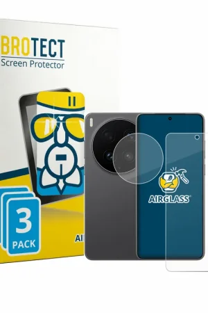 Livraison Gratuite 3 Pièces BROTECT AirGlass Protection d'écran en verre pour Vivo X300 Ultra (Avant+Caméra)