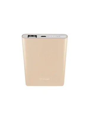 Batterie Secours Muvit 5000MAH finition métal Or Pas Cher