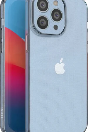 Ceezs Coque iPhone 14 Pro en silicone protection caméra (transparente) Top Vente