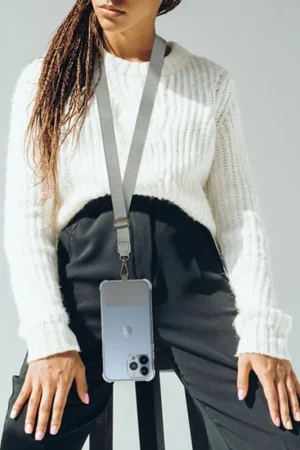 Prix Choc Bandoulière en nylon Gris universelle