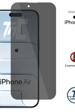 Apple iPhone Air - Verre trempé Anti-Espions - TM-Concept® gamme Privacy Affaire À Saisir