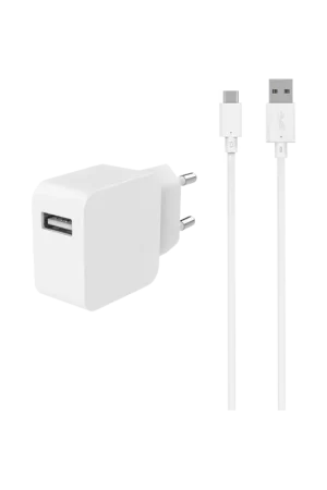 Chargeur maison 3A IC Smart + Câble USB A/USB C Blanc Bigben Achetez Aujourd’hui