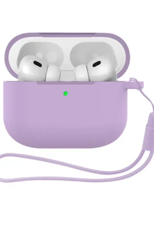 ShieldCase Airpods Pro 3 coque en silicone avec cordon (violet) Prix Choc