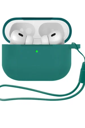 ShieldCase Airpods Pro 3 coque en silicone avec cordon (vert foncé) Achetez Aujourd’hui