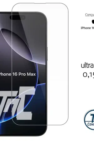 Soldes Apple iPhone 16 Pro Max - Verre trempé Ultra Slim 0,15mm - TM-Concept®