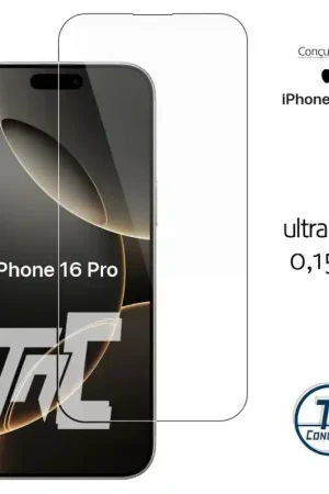 Apple iPhone 16 Pro - Verre trempé Ultra Slim 0,15mm - TM-Concept® Livraison Gratuite