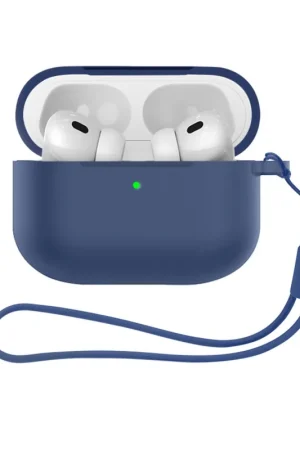 ShieldCase Airpods Pro 3 silicone avec cordon (bleu foncé) Achetez Aujourd’hui