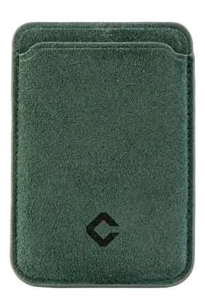 Coverzs Alcantara MagSafe portefeuille (vert foncé) Expédié Aujourd’hui