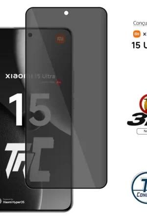 Produit De Marque Xiaomi 15 Ultra - Verre trempé 3D Privacy (teinté anti-espion) - TM-Concept®