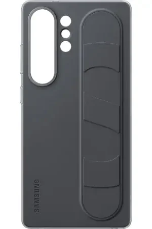 Official Samsung Black Standing Grip Case - For Samsung Galaxy S25 Ultra Top Vente