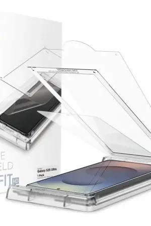Offre Du Jour Spigen EliteShield EZ Fit Screen Protector with Installation Kit - for Samsung Galaxy S25 Ultra