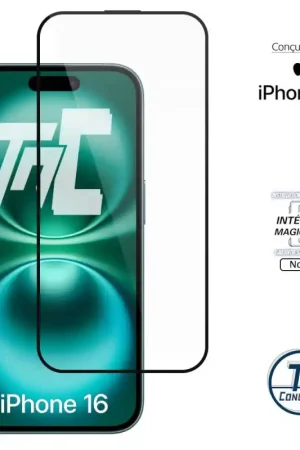 Expédié Aujourd’hui Apple iPhone 16 - Verre trempé Intégral Magic - Noir - TM-Concept®