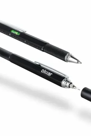 Certifié Olixar HexStyli v2 6-in-1 Multi-Tool Pen With Stylus - Black