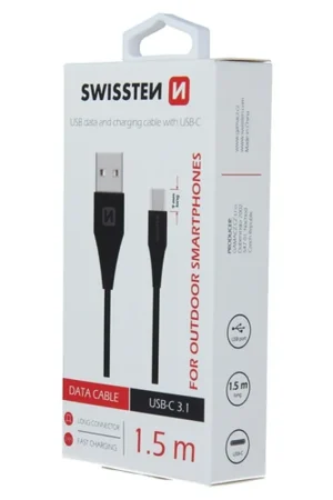 Vente Directe Câble USB / USB-C 1.5m Noir