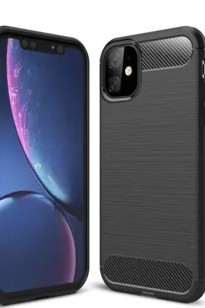 Olixar Black Carbon Fibre Style Case - For iPhone 12 mini Prix Cassé