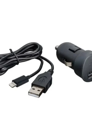 Prix Choc Chargeur Allume-Cigare iPhone 5, 5S, 5C, 6 noir