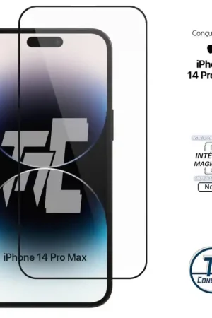 Prix Réduit Apple iPhone 14 Pro Max - Verre trempé Intégral Magic - Noir - TM-Concept®