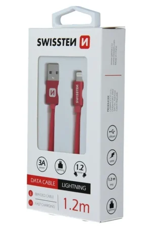 Câble USB Lightning 1.2m Rouge Achetez Aujourd’hui