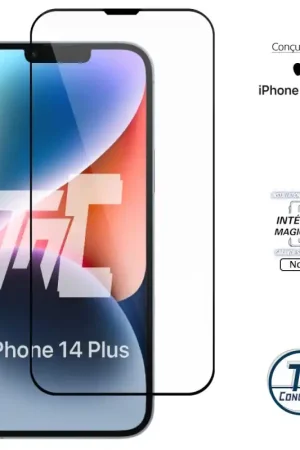 Apple iPhone 14 Plus - Verre trempé Intégral Magic - Noir - TM-Concept® Prix Bas