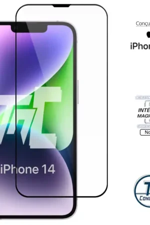 Apple iPhone 14 - Verre trempé Intégral Magic - Noir - TM-Concept® Promotion