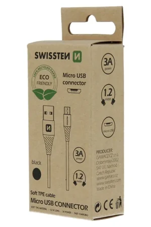 Prix Promo Câble USB Micro-USB 1,2m Noir