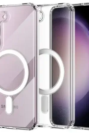 Coverzs Coque antichoc MagSafe Samsung Galaxy S23 (transparent) Nouvelle Collection
