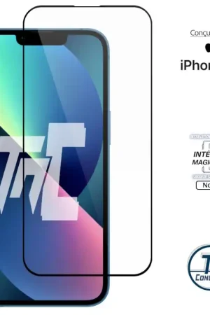 Apple iPhone 13 - Verre trempé Intégral Magic - Noir - TM-Concept® Vente Directe